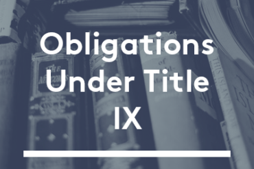 Obligations under Title IX