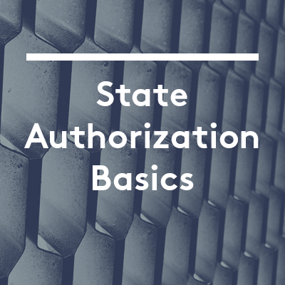 State Authorization Basics